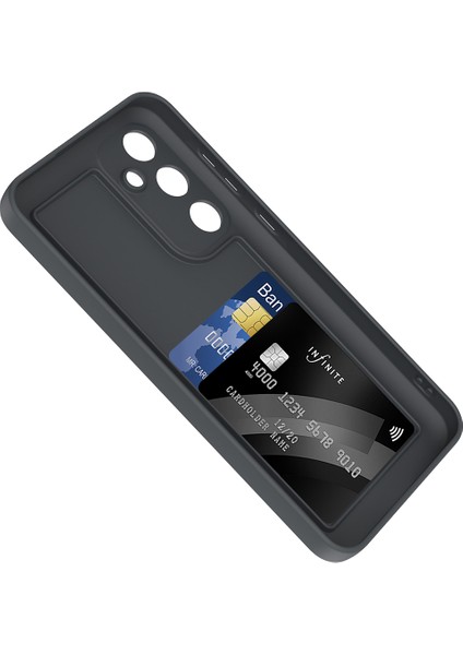Galaxy A36 Kılıf Kamera Korumalı Kartlık Hazneli Scks Vitra Kapak - Siyah indirimleri
