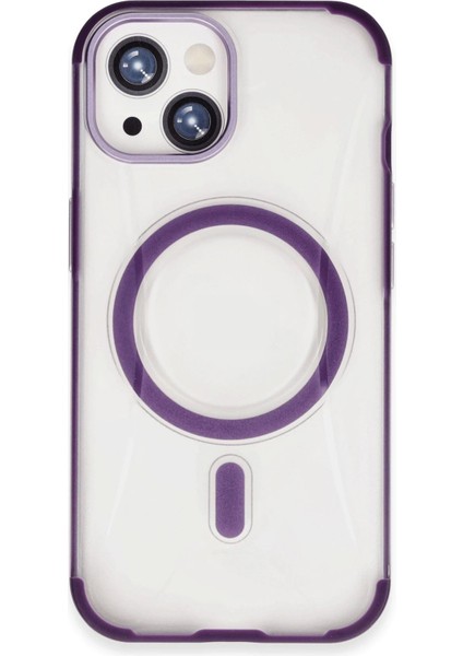 iPhone 14 Hilton Magsafe Kapak - Derin Mor - 13560-9828