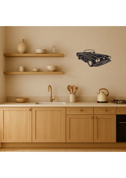 Retro Tarzı Klasik Araba Mdf Duvar Tablosu - 13652-3841 fiyatları