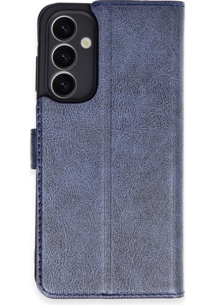 Samsung Galaxy A25 5g Kılıf Trend S Plus Kapaklı Kılıf - Lacivert - 16552-7964