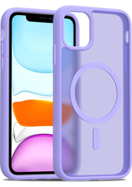 iPhone 12 Jota Magsafe Kapak - Lila - 11885-4656 modelleri