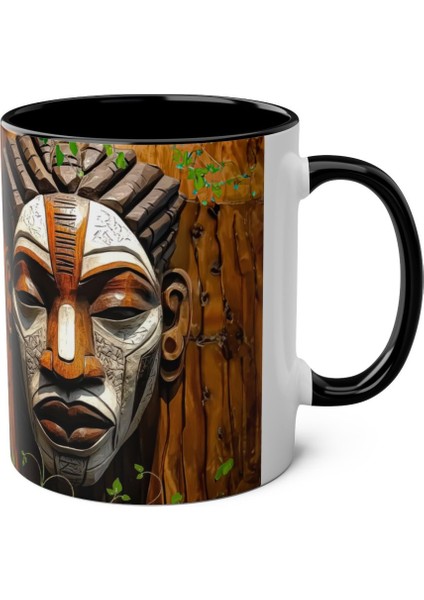 Afrika Maskesi Baskılı Kupa modelleri