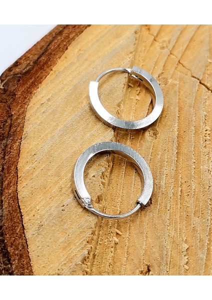 Çelik Figürlü Unisex Küpe