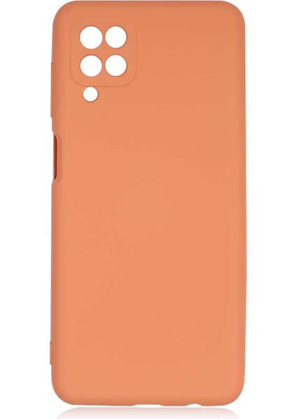 Galaxy A12 Kılıf Scks Mara Laaakan Kapak-Turuncu