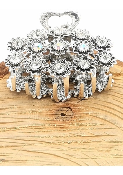 Döküm Metal Renkli Taşlı Lüks Toka