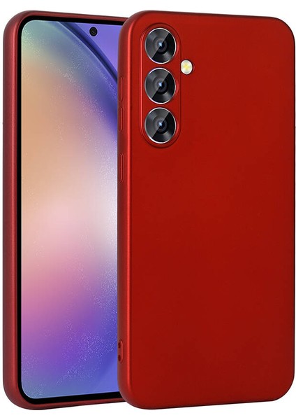 Galaxy A55 Kılıf Scks Premier Silikon Kapak-Kırmızı