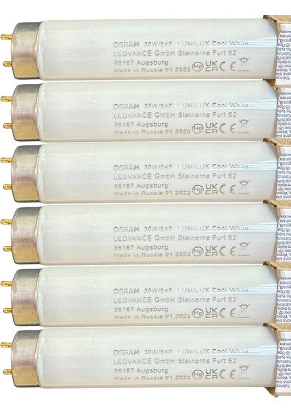 (6 Adet) Osram 30W 840 Günışığı (4000K) G13 DUYLU T8 Floresan