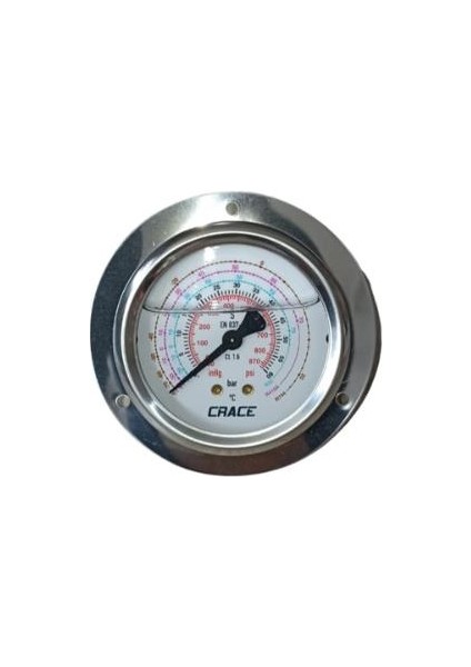 Rıng-63-K1-60-11 Yük. Bas. Ark. Çık. Flanşlı Glis. Manometre R-32/R-410A