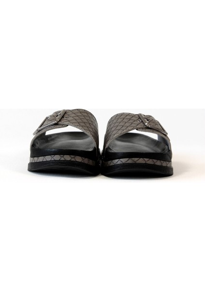 . Desenli Füme Comfort Kadın Terlik indirimleri