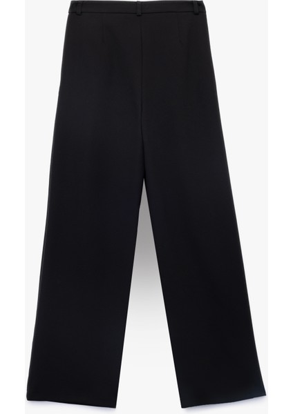 Cepli Pile Detaylı Yüksek Bel Palazzo Pantolon fiyatları