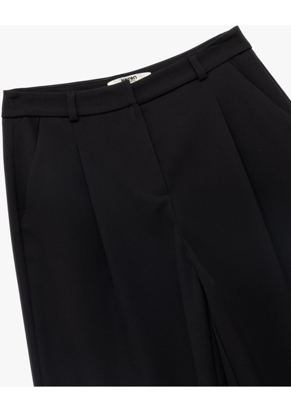 Cepli Pile Detaylı Yüksek Bel Palazzo Pantolon modelleri