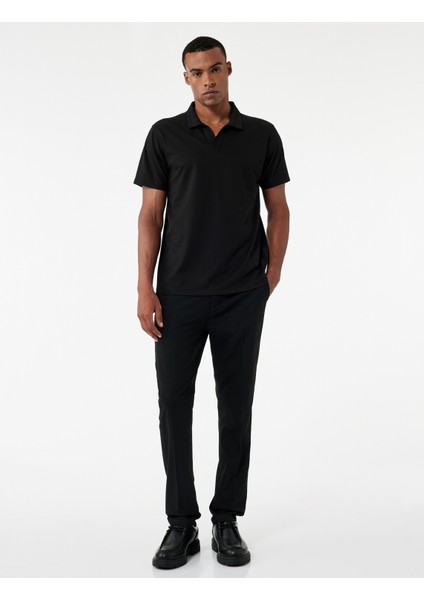 Regular Fit Kısa Kollu Pike Kumaş Pamuklu Polo Yaka Tişört fiyatları