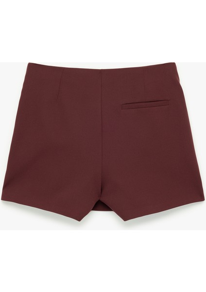 Slim Fit Cep Detaylı Mini Şort Etek fiyatları