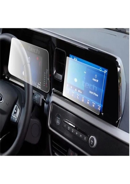 Ford Tourneo Courier Dijital Gösterge ve Navigasyon Uyumlu 9h Nano Ekran Koruyucu 2 Li Set 2024