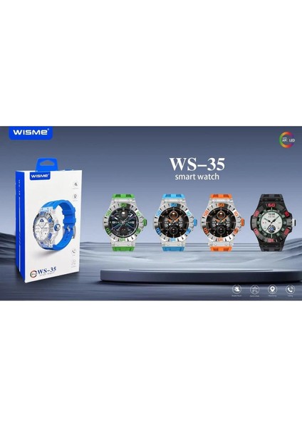 Wısme Ws-35 Akıllı Saat, Amoled Ekran -Çok Renkli modelleri