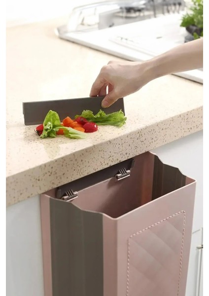 Pratik Katlanabilir Çöp Poşeti Tutucu, Mutfak Organizeri, Sticker Hediyeli fiyatları