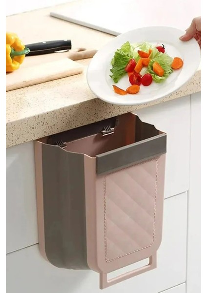 Pratik Katlanabilir Çöp Poşeti Tutucu, Mutfak Organizeri, Sticker Hediyeli fırsatları