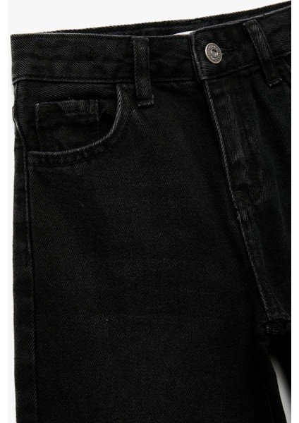 Pamuklu Geniş Paça Denim Pantolon modelleri