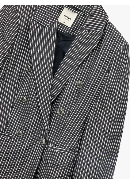 Slim Fit Cepli Uzun Kollu Kruvaze Blazer Ceket modelleri