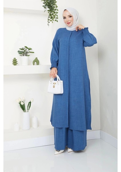 Kadın Uzun Ikili Tesettür Tunik Takım modelleri