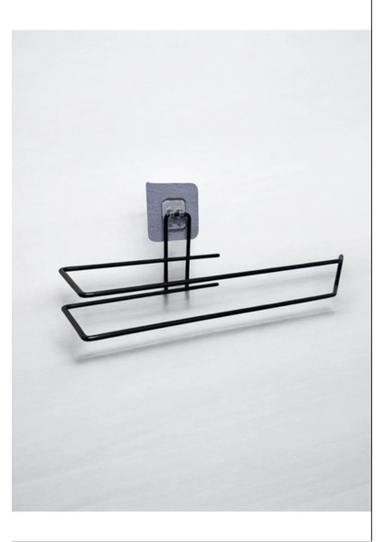 Siyah Uzun Tuvalet Kağıtlığı Yapışkanlı Banyo Düzenleyici fiyatları