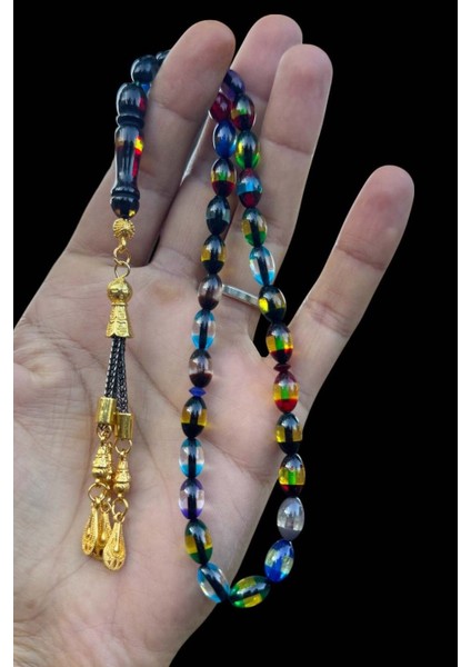 Bonibon Sürmeli Toz Kehribar Tesbih, Kehribar Hediyelik Ahşap Kutulu Tespih fırsatları