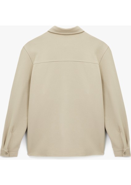 Regular Fit Cepli Çıtçıt Düğme Detaylı Klasik Yaka Uzun Kollu Gömlek Ceket fırsatları