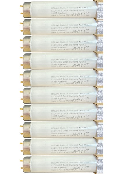 (10 Adet) Osram 30W 840 Günışığı (4000K) G13 DUYLU T8 Floresan