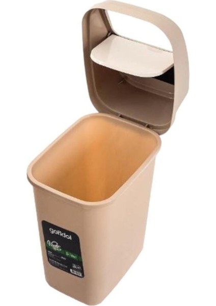 5 Lt Kapaklı Pratik Çöp Kutusu Banyo Mutfak Ofis Beyaz fiyatları