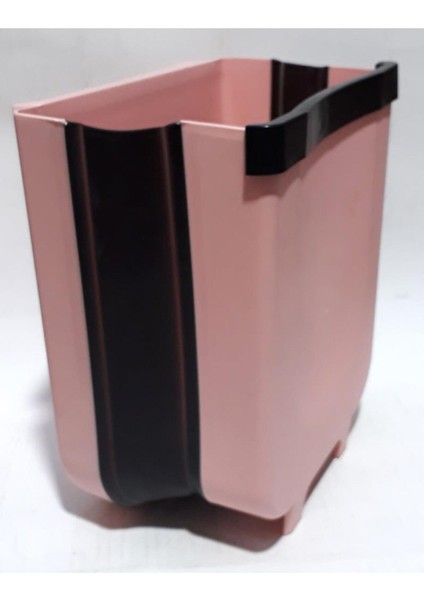 Katlanabilir Dolap ve Asılabilir Pembe Çöp Kovası, Mutfak ve Banyo Için Pratik Çözüm