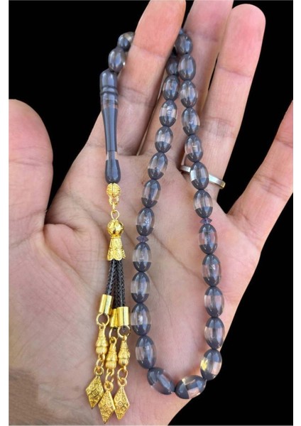 Sürmeli Gri Toz Kehribar Tesbih, Kehribar Hediyelik Ahşap Kutulu Tespih fiyatları