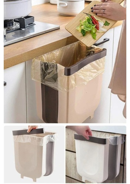 Renkli Katlanabilir Portatif Dolap Için Çok Amaçlı Çöp Kovası