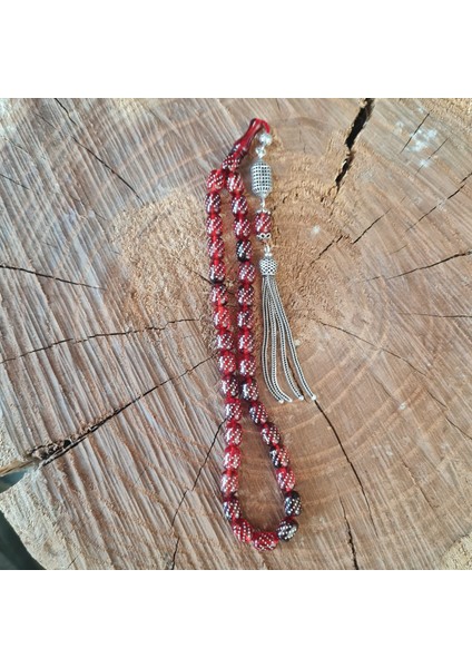 Gümüş Çakım Ateş Kehribar Tespih indirimleri