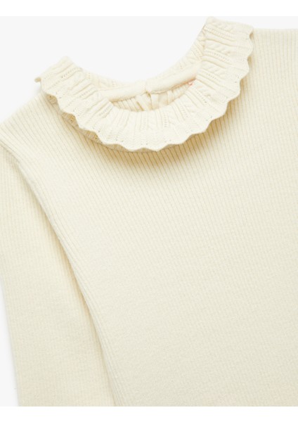 Dik Yaka Uzun Kollu Viskon Triko Kazak modelleri