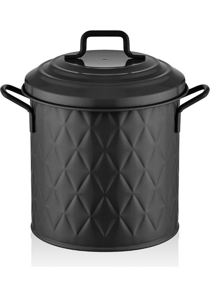 Prizma Çöp Kovası, Tezgah Üstü, Siyah, 4 Litre, PZM0137