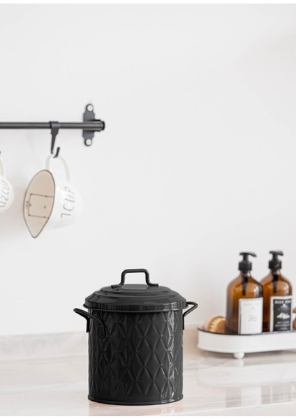 Prizma Çöp Kovası, Tezgah Üstü, Siyah, 4 Litre, PZM0137 modelleri