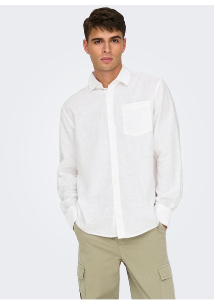 Normal Beyaz Düz Erkek Gömlek Onscaıden Lıfe Reg Ls 1 Pkt Shırt N fiyatları