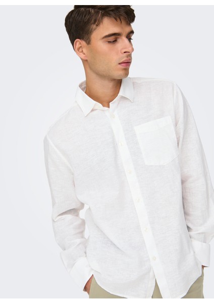Normal Beyaz Düz Erkek Gömlek Onscaıden Lıfe Reg Ls 1 Pkt Shırt N modelleri
