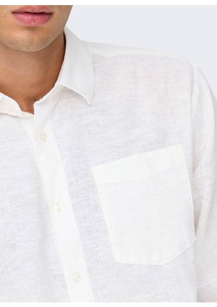 Normal Beyaz Düz Erkek Gömlek Onscaıden Lıfe Reg Ls 1 Pkt Shırt N fırsatları