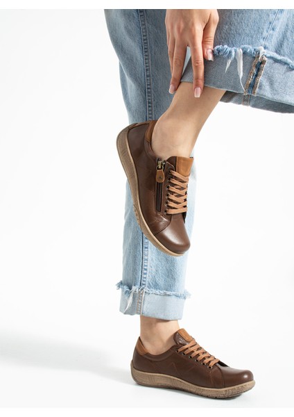 Dobran Kadın Hakiki Deri Kahve Günlük Ayakkabı modelleri