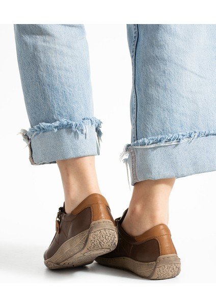 Dobran Kadın Hakiki Deri Kahve Günlük Ayakkabı fırsatları