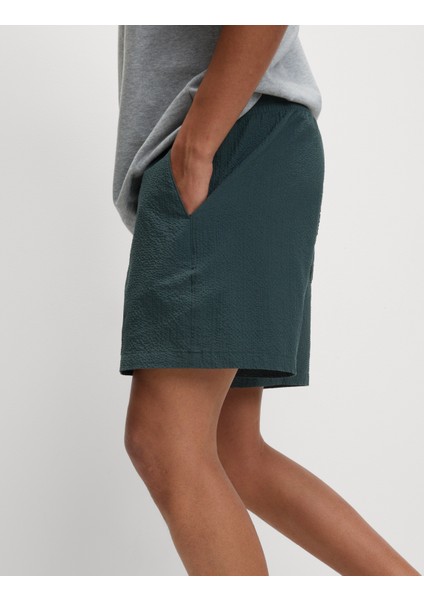 Pamuk Karışımlı Elastik Bel Şort modelleri