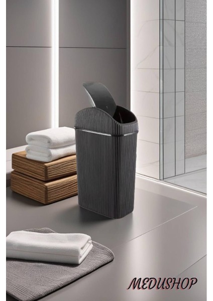 Sallanır Kapaklı Mini Çöp Kovası, Ofis, Banyo ve Mutfak Için Şık ve Pratik Tercih fiyatları