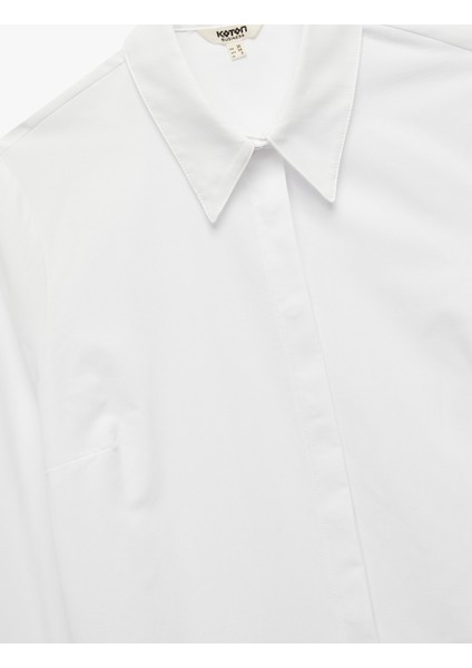Regular Fit Klasik Yaka Uzun Kollu Poplin Gömlek indirimleri