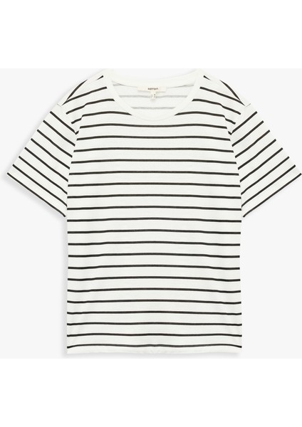 3'lü Pamuklu Kısa Kollu Bisiklet Yaka Tişört Seti modelleri