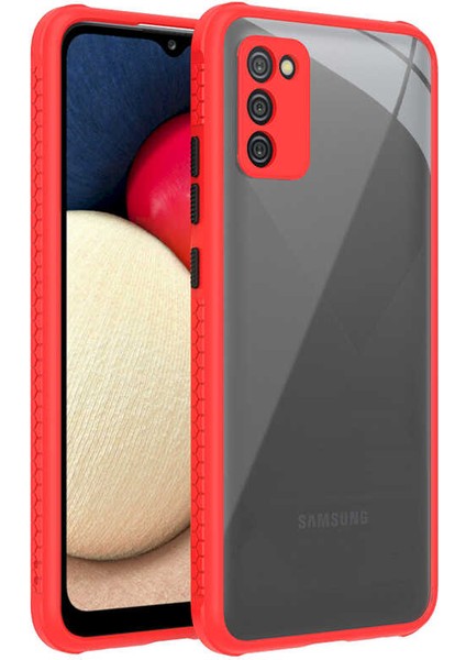 Galaxy A02S Kılıf ​​scks Kaff Kapak-Kırmızı
