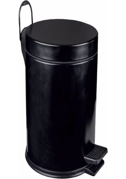 Boyalı Siyah Çöp Kovası 5 Lt, Dayanıklı ve Şık Tasarım