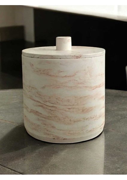 Mermer Desenli 4 Litre Çöp Kovası, Şık ve Kullanışlı Ev Gereçleri fırsatları