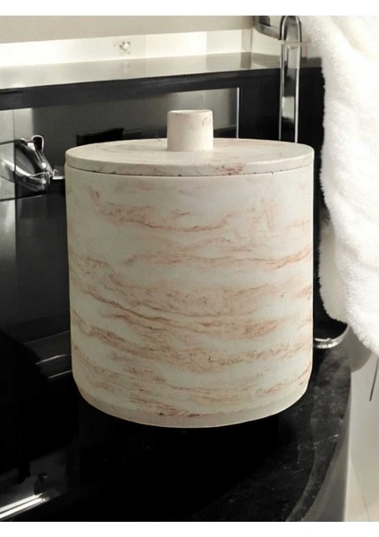 Mermer Desenli 4 Litre Çöp Kovası, Şık ve Kullanışlı Ev Gereçleri indirimleri
