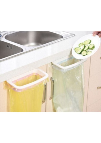 Gri Taşınabilir Çöp Poşeti Tutucu, Pratik ve Hafif Tasarım